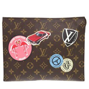 LOUIS VUITTON Brown Monogram Clutch Bag